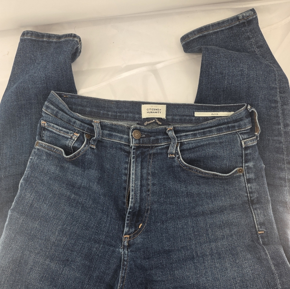 Citizens of Humanity Women's Jeans OLIVIA 27 Denim High Rise Slim Skinny Zip Fly